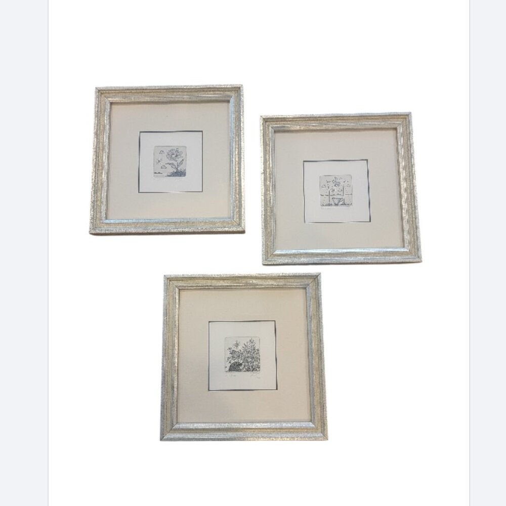 Volker Kuhn Vintage Etchings, set of 3 Individual Numbered Artworks